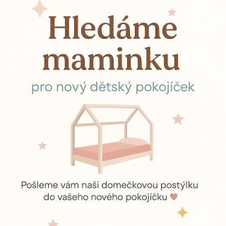 🌟 Hledáme maminku, která právě tvoří nový pokojíček pro své dítě! 🌟 Rádi bychom vám poslali naši domečkovou postýlku a...