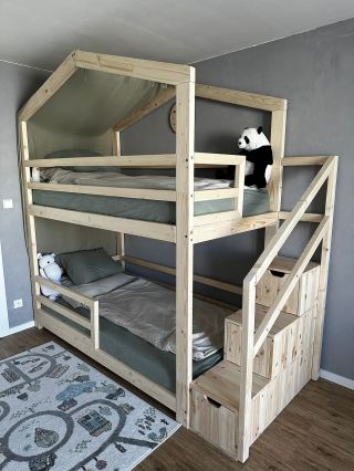 Patrová postýlka 🌙 #domeckovepostelekids #domeckovepostele #domeckovepostylky #poschodovapostel #patrovapostel #postylka...